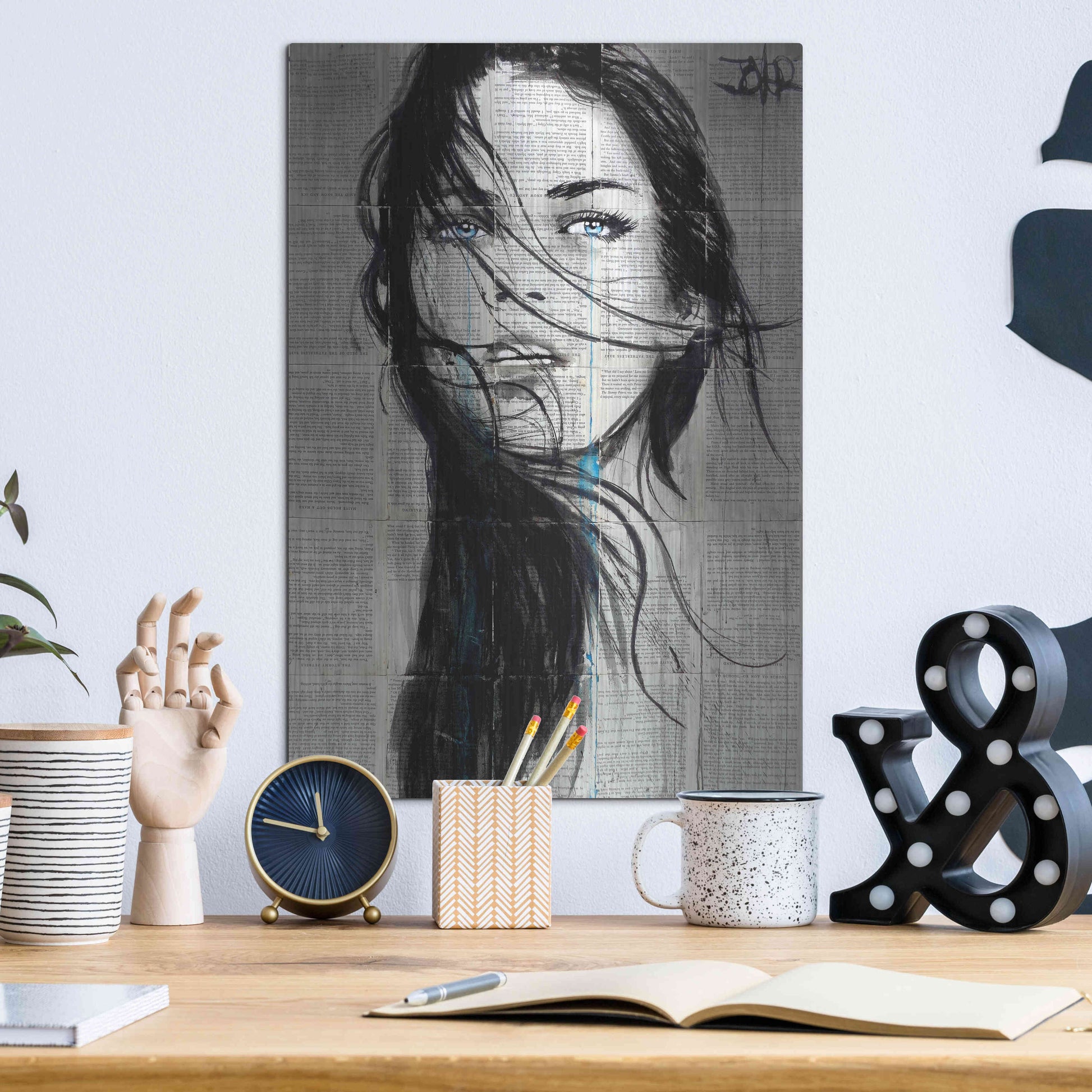 Luxe Metal Art 'Apache' by Loui Jover, Metal Wall Art,12x16