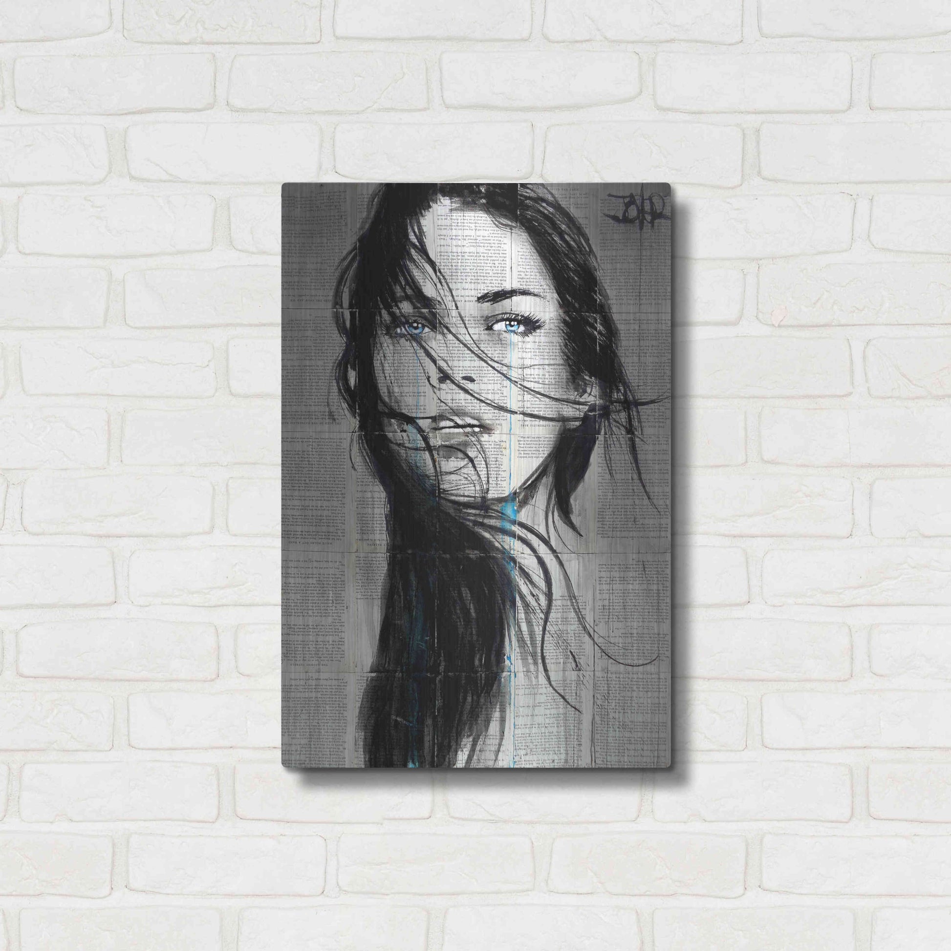 Luxe Metal Art 'Apache' by Loui Jover, Metal Wall Art,16x24