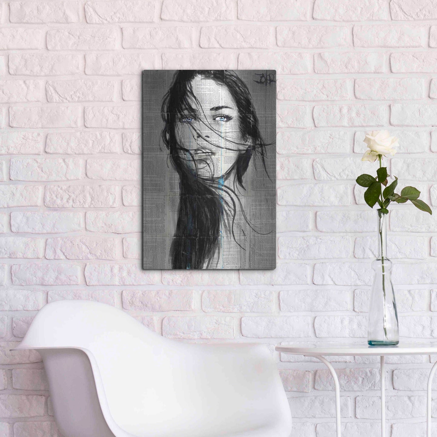 Luxe Metal Art 'Apache' by Loui Jover, Metal Wall Art,16x24