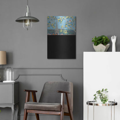 Luxe Metal Art 'Eiffel Tower II' by Holly Wojhan, Metal Wall Art,16x24