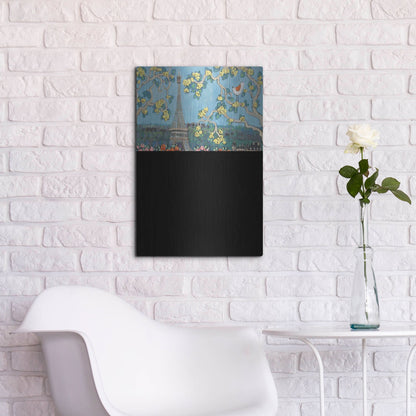 Luxe Metal Art 'Eiffel Tower II' by Holly Wojhan, Metal Wall Art,16x24