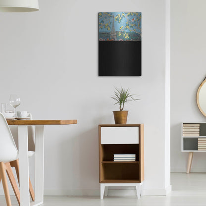 Luxe Metal Art 'Eiffel Tower II' by Holly Wojhan, Metal Wall Art,16x24