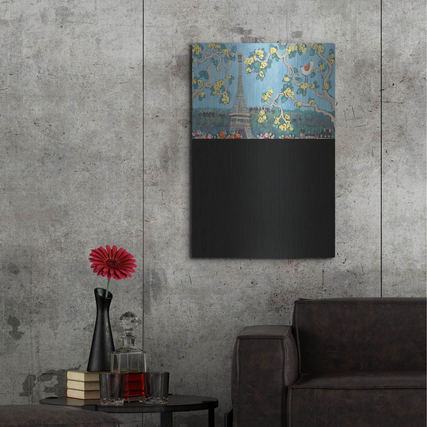 Luxe Metal Art 'Eiffel Tower II' by Holly Wojhan, Metal Wall Art,24x36