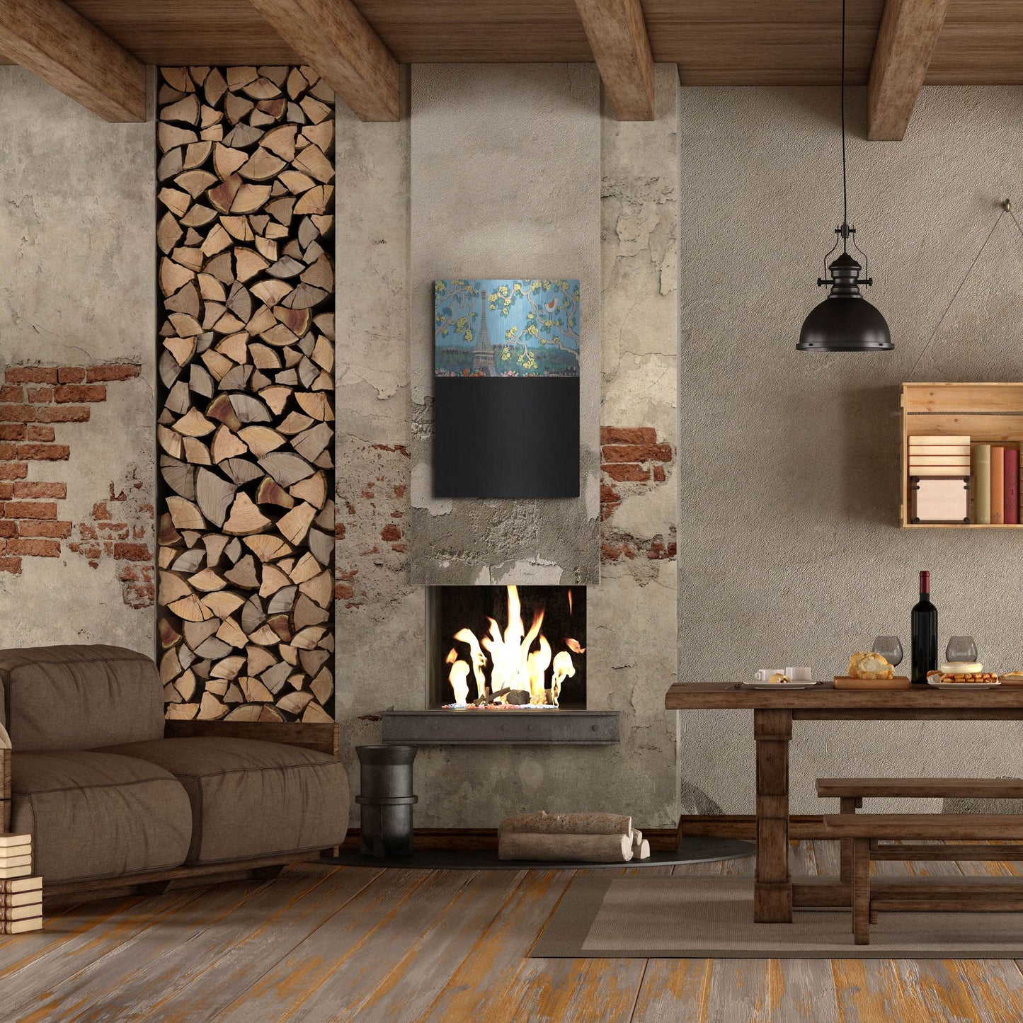 Luxe Metal Art 'Eiffel Tower II' by Holly Wojhan, Metal Wall Art,24x36