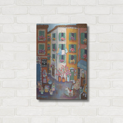 Luxe Metal Art 'Vieux Ville' by Holly Wojhan, Metal Wall Art,16x24