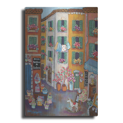 Luxe Metal Art 'Vieux Ville' by Holly Wojhan, Metal Wall Art