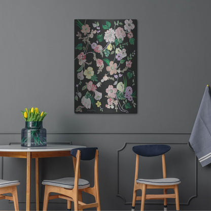 Luxe Metal Art 'Flowerness' by Holly Wojhan, Metal Wall Art,24x36