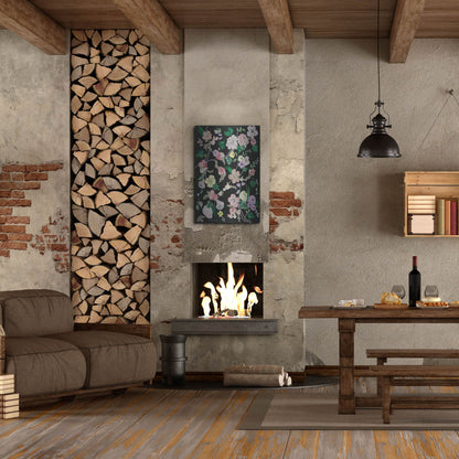 Luxe Metal Art 'Flowerness' by Holly Wojhan, Metal Wall Art,24x36