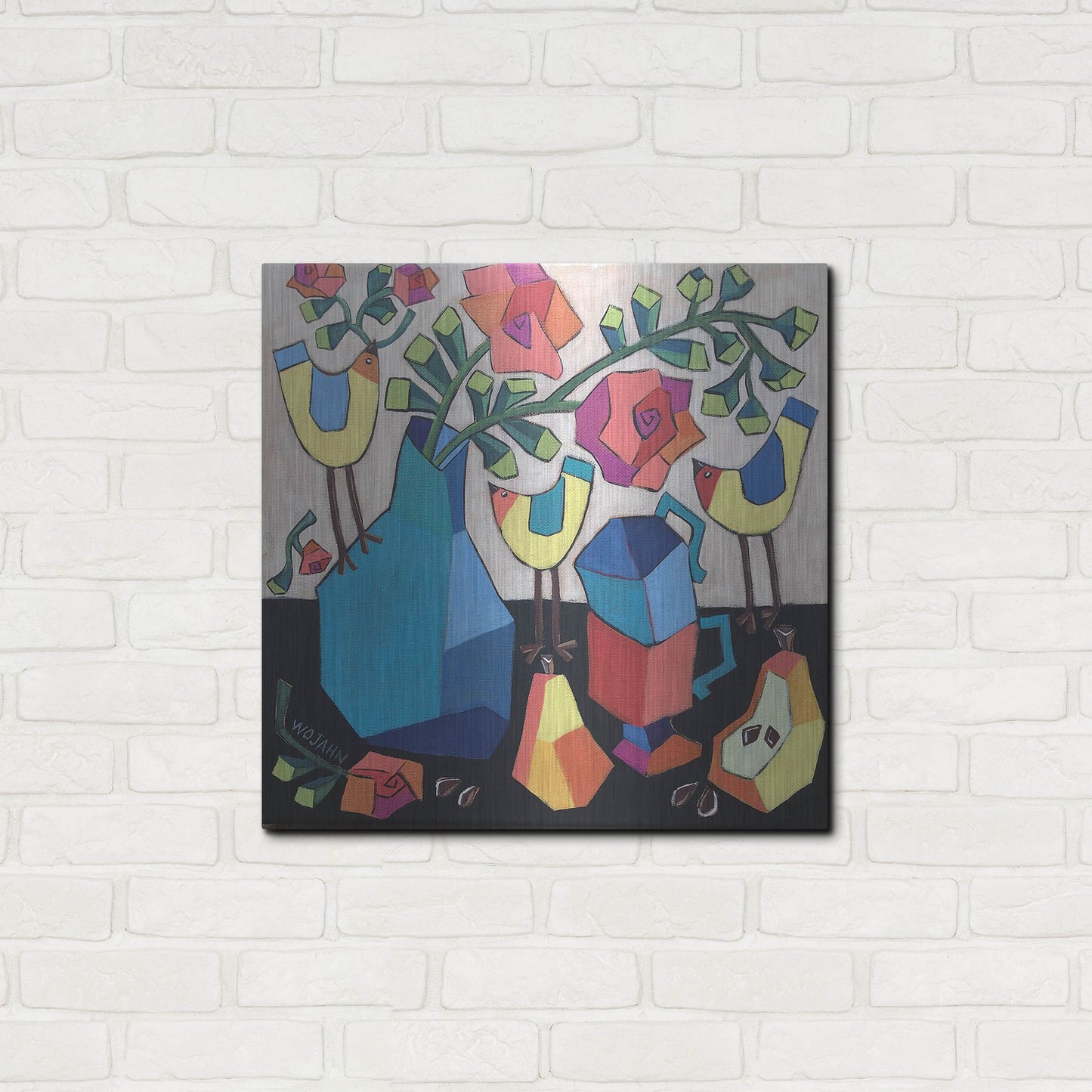 Luxe Metal Art 'Morning so Bright' by Holly Wojhan, Metal Wall Art,24x24