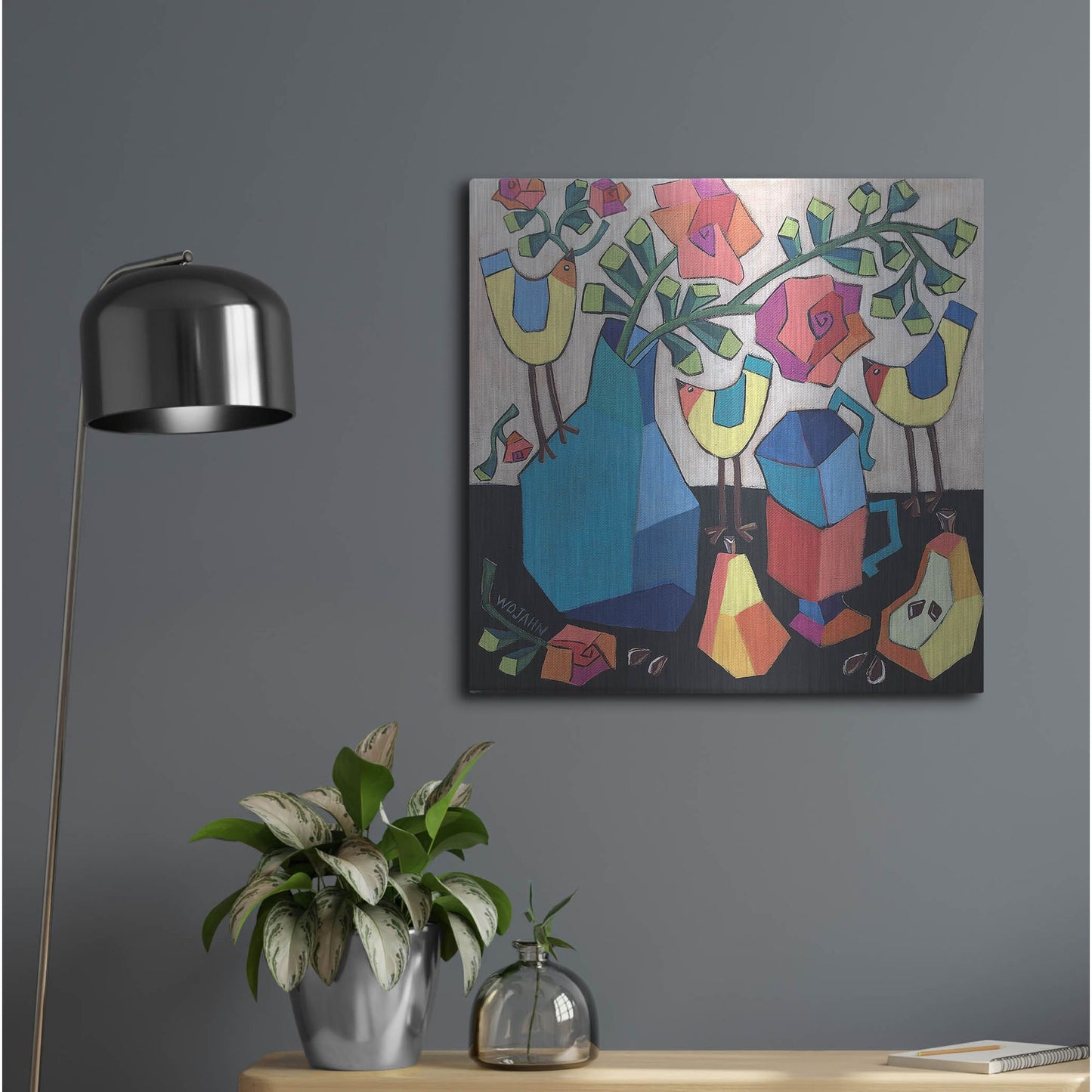 Luxe Metal Art 'Morning so Bright' by Holly Wojhan, Metal Wall Art,24x24