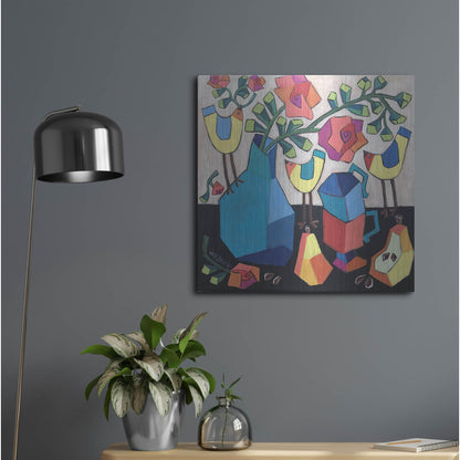 Luxe Metal Art 'Morning so Bright' by Holly Wojhan, Metal Wall Art,24x24