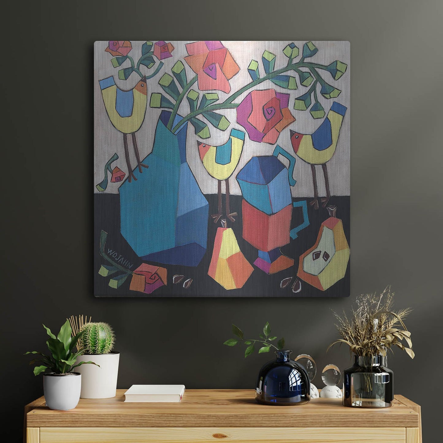 Luxe Metal Art 'Morning so Bright' by Holly Wojhan, Metal Wall Art,24x24