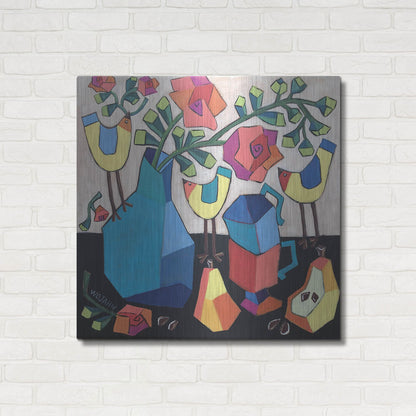 Luxe Metal Art 'Morning so Bright' by Holly Wojhan, Metal Wall Art,36x36