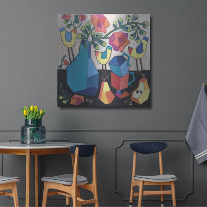 Luxe Metal Art 'Morning so Bright' by Holly Wojhan, Metal Wall Art,36x36