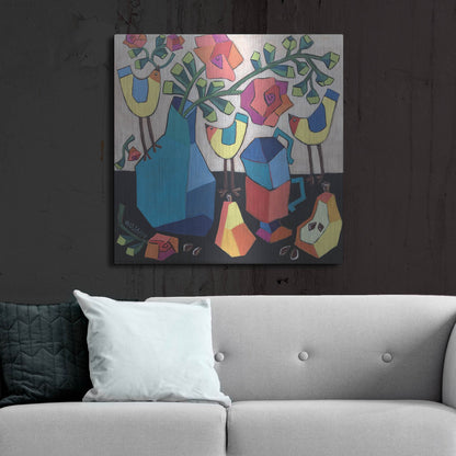 Luxe Metal Art 'Morning so Bright' by Holly Wojhan, Metal Wall Art,36x36