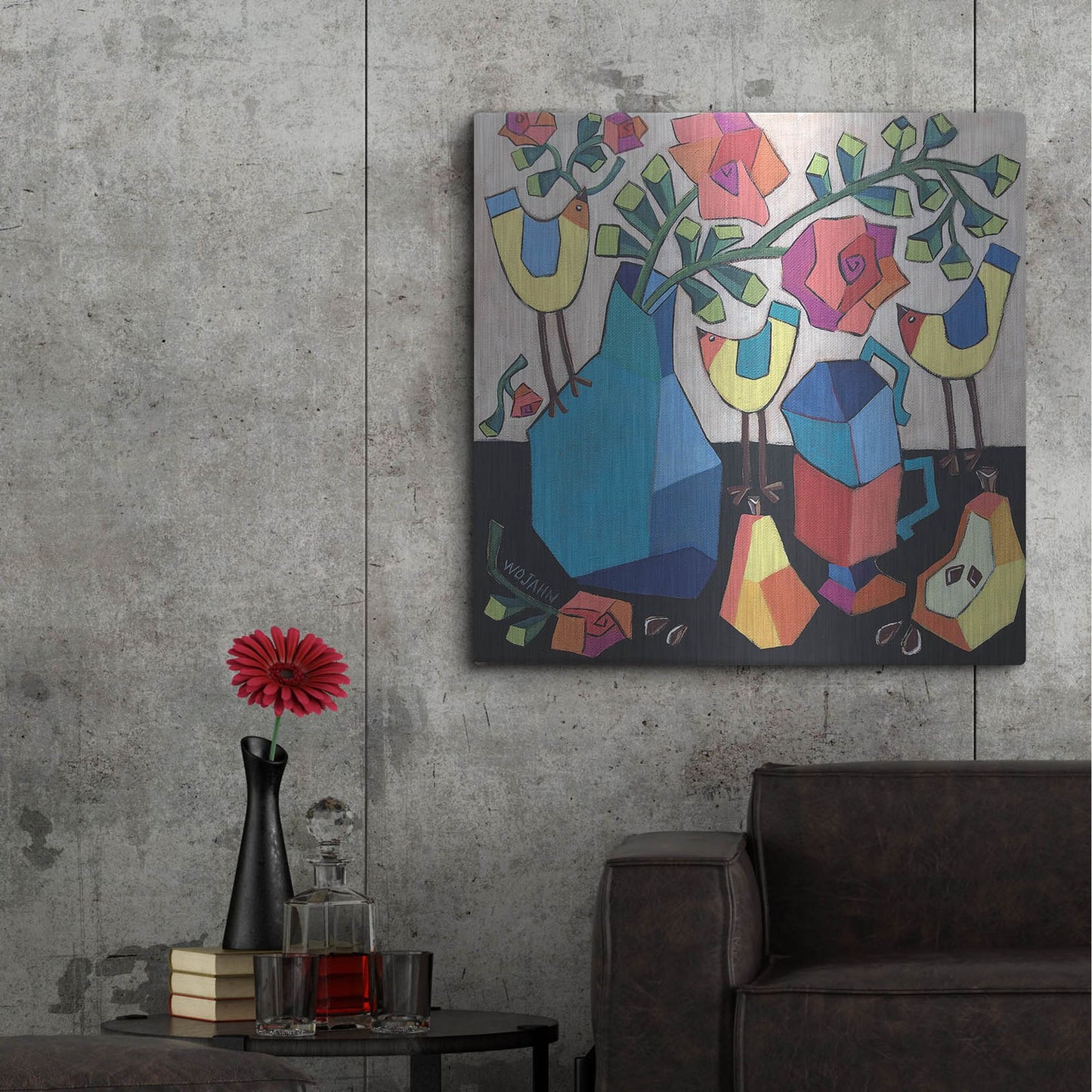 Luxe Metal Art 'Morning so Bright' by Holly Wojhan, Metal Wall Art,36x36