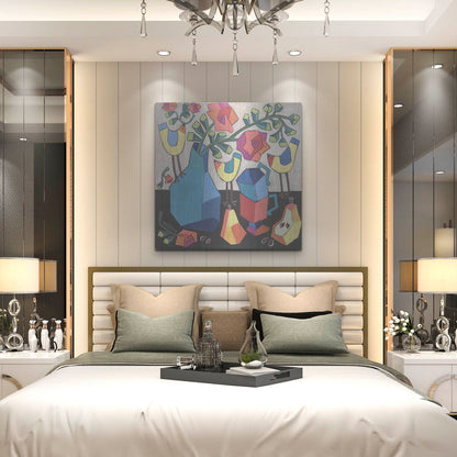 Luxe Metal Art 'Morning so Bright' by Holly Wojhan, Metal Wall Art,36x36