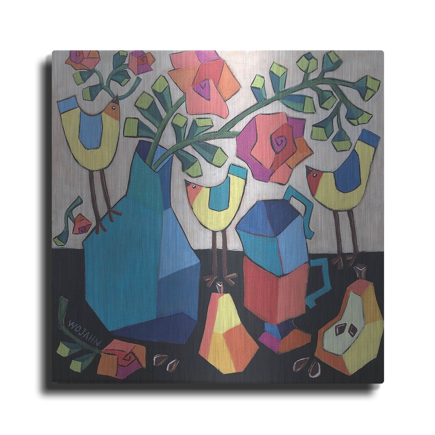 Luxe Metal Art 'Morning so Bright' by Holly Wojhan, Metal Wall Art