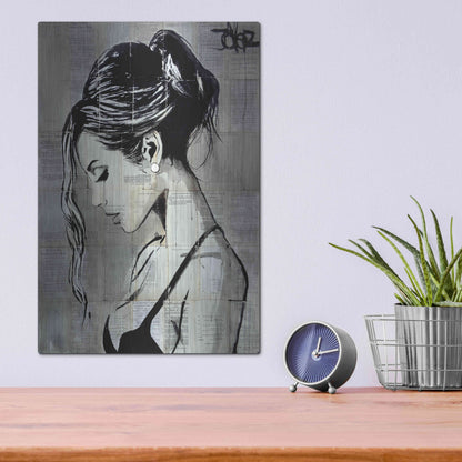 Luxe Metal Art 'Being' by Loui Jover, Metal Wall Art,12x16