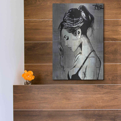 Luxe Metal Art 'Being' by Loui Jover, Metal Wall Art,12x16