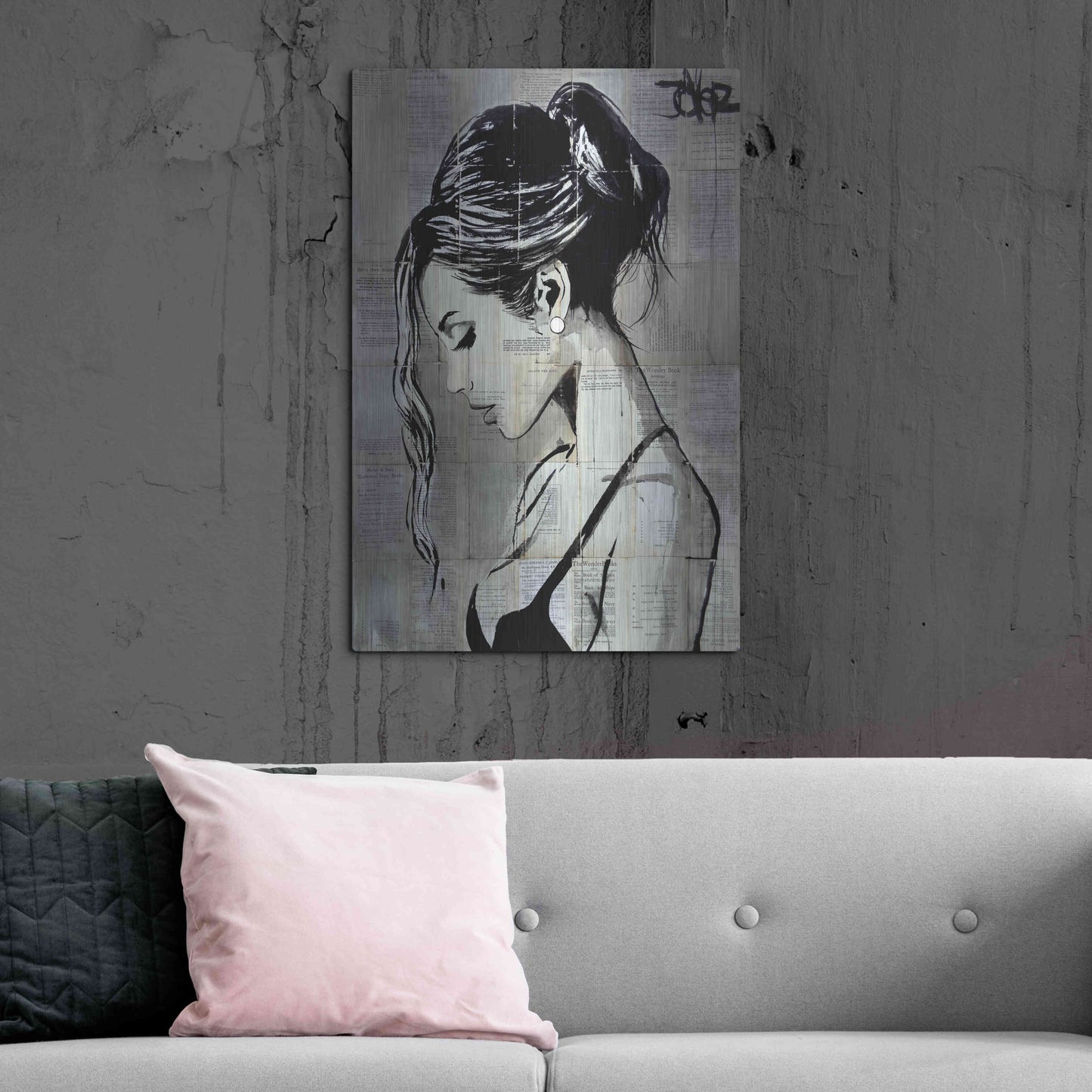 Luxe Metal Art 'Being' by Loui Jover, Metal Wall Art,24x36