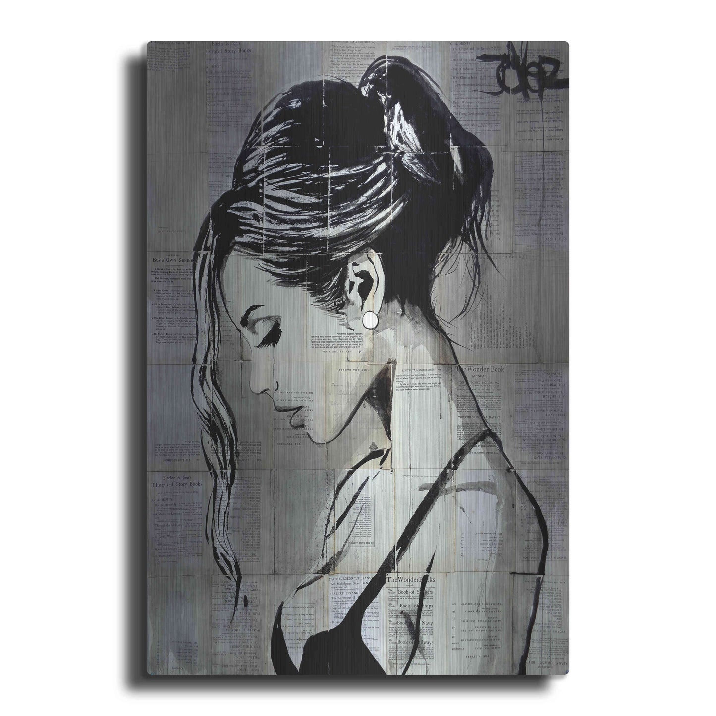 Luxe Metal Art 'Being' by Loui Jover, Metal Wall Art