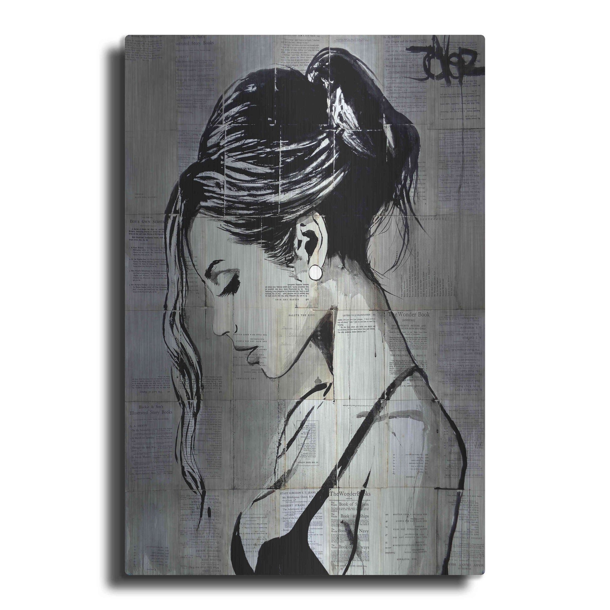 Luxe Metal Art 'Being' by Loui Jover, Metal Wall Art