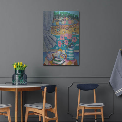 Luxe Metal Art 'An Artist View of Cornwall' by Holly Wojhan, Metal Wall Art,24x36