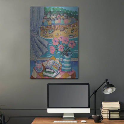 Luxe Metal Art 'An Artist View of Cornwall' by Holly Wojhan, Metal Wall Art,24x36