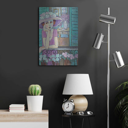 Luxe Metal Art 'Le Balcon' by Holly Wojhan, Metal Wall Art,16x24