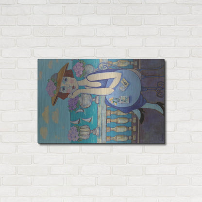 Luxe Metal Art 'Reviera' by Holly Wojhan, Metal Wall Art,36x24