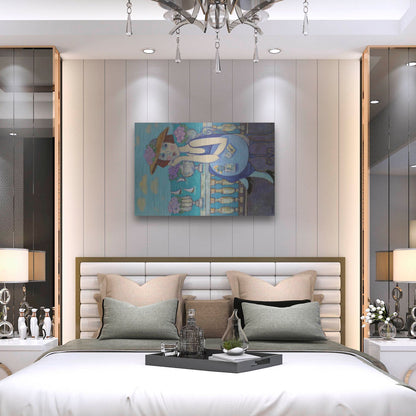 Luxe Metal Art 'Reviera' by Holly Wojhan, Metal Wall Art,36x24