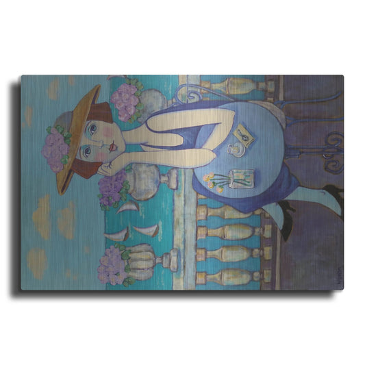 Luxe Metal Art 'Reviera' by Holly Wojhan, Metal Wall Art