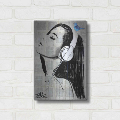 Luxe Metal Art 'Big Audio' by Loui Jover, Metal Wall Art,12x16