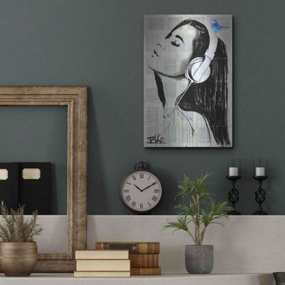 Luxe Metal Art 'Big Audio' by Loui Jover, Metal Wall Art,12x16