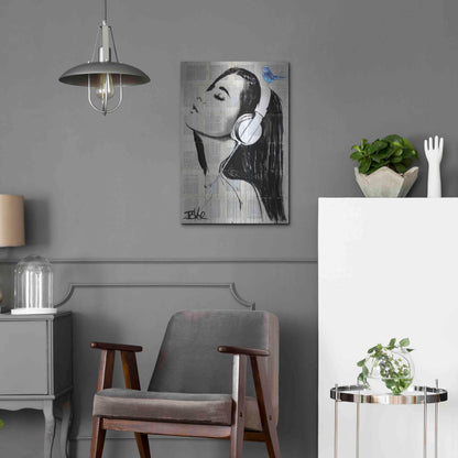 Luxe Metal Art 'Big Audio' by Loui Jover, Metal Wall Art,16x24