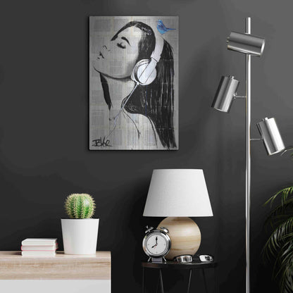 Luxe Metal Art 'Big Audio' by Loui Jover, Metal Wall Art,16x24