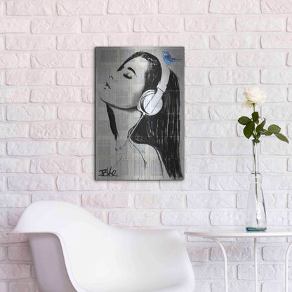 Luxe Metal Art 'Big Audio' by Loui Jover, Metal Wall Art,16x24