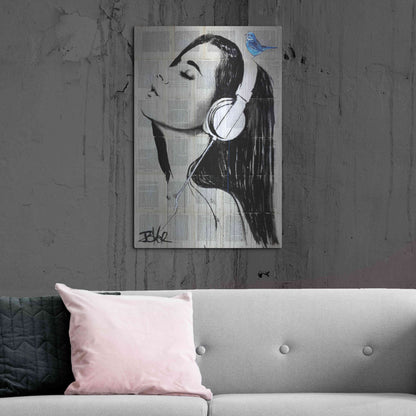 Luxe Metal Art 'Big Audio' by Loui Jover, Metal Wall Art,24x36