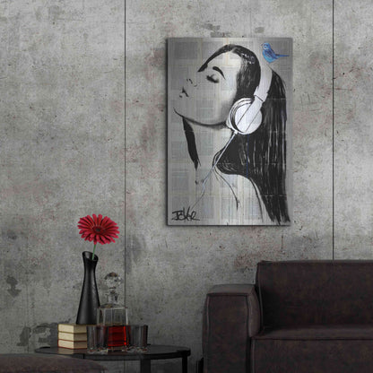 Luxe Metal Art 'Big Audio' by Loui Jover, Metal Wall Art,24x36