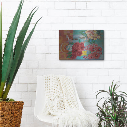 Luxe Metal Art 'Hello There Coral' by Holly Wojhan, Metal Wall Art,16x12