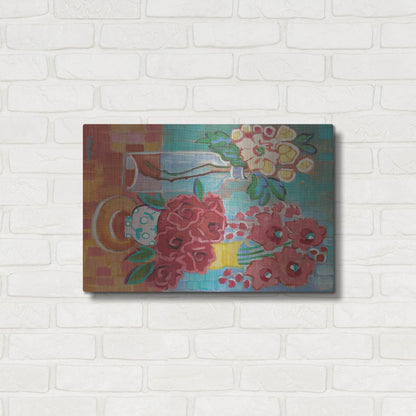 Luxe Metal Art 'Hello There Coral' by Holly Wojhan, Metal Wall Art,24x16