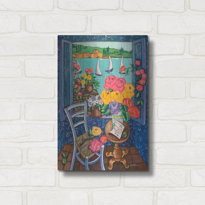 Luxe Metal Art 'Une Vue de Reve' by Holly Wojhan, Metal Wall Art,12x16