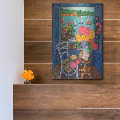 Luxe Metal Art 'Une Vue de Reve' by Holly Wojhan, Metal Wall Art,12x16