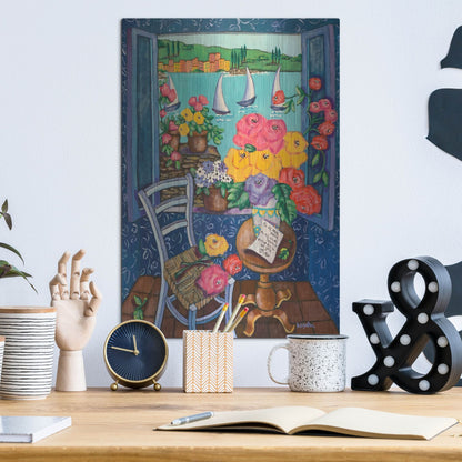 Luxe Metal Art 'Une Vue de Reve' by Holly Wojhan, Metal Wall Art,12x16