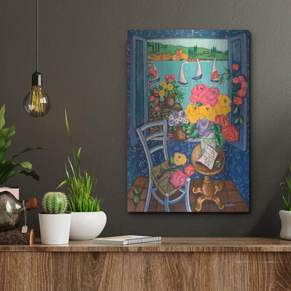 Luxe Metal Art 'Une Vue de Reve' by Holly Wojhan, Metal Wall Art,12x16