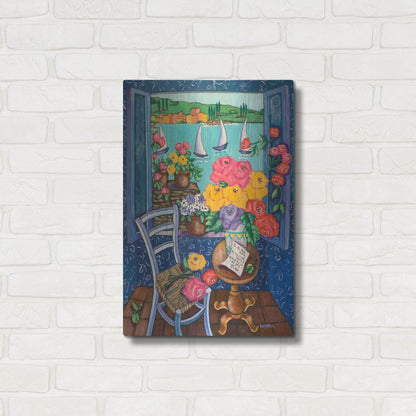 Luxe Metal Art 'Une Vue de Reve' by Holly Wojhan, Metal Wall Art,16x24