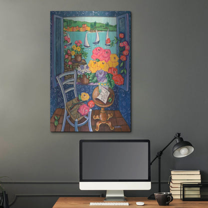 Luxe Metal Art 'Une Vue de Reve' by Holly Wojhan, Metal Wall Art,24x36