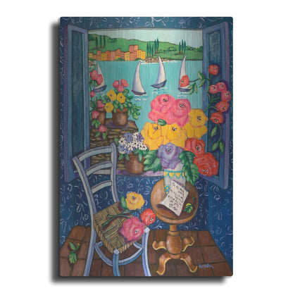 Luxe Metal Art 'Une Vue de Reve' by Holly Wojhan, Metal Wall Art