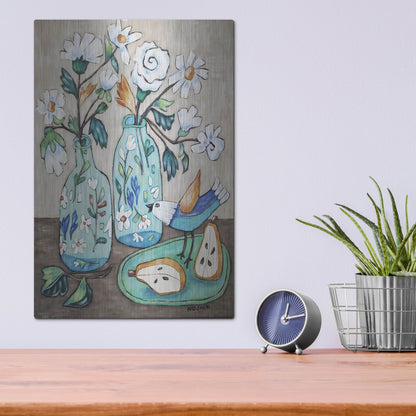 Luxe Metal Art 'It's Morning' by Holly Wojhan, Metal Wall Art,12x16